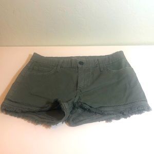 Joe’s Green Shorts Size 25.
